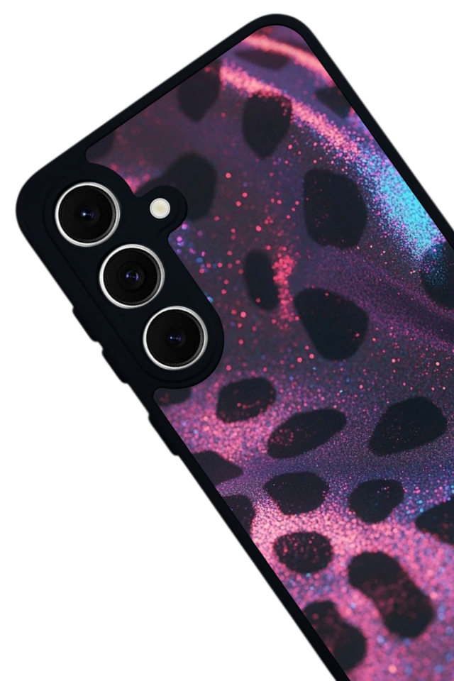 Samsung Galaxy A16 Uyumlu Hologram Leopar Tasarımlı Glossy Premium Kılıf