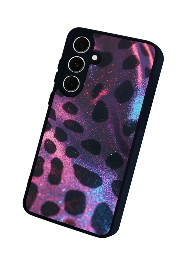 Samsung Galaxy A16 Uyumlu Hologram Leopar Tasarımlı Glossy Premium Kılıf