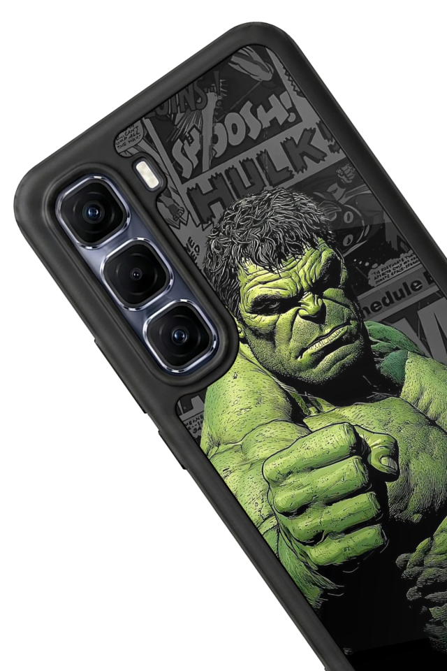 Infinix Hot 60 Pro Plus Uyumlu Hulk Tasarımlı Glossy Premium Kılıf