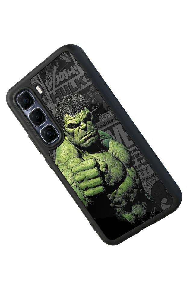 Infinix Hot 60 Pro Plus Uyumlu Hulk Tasarımlı Glossy Premium Kılıf