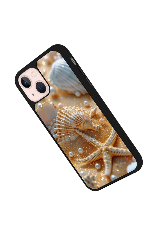 iPhone 13/14 Uyumlu  İnci Tasarımlı Glossy Premium Kılıf