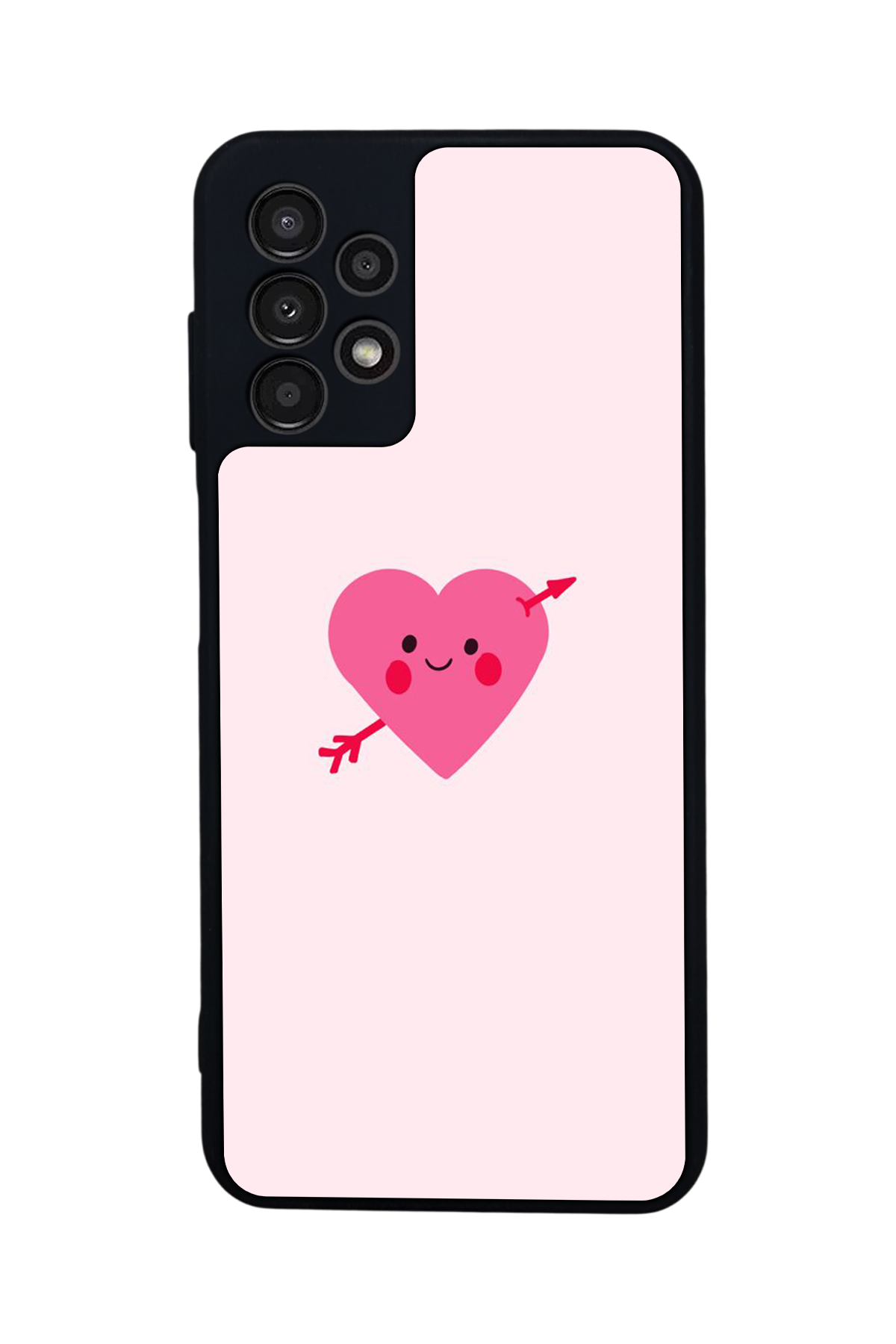 Samsung Galaxy A13 Uyumlu Kalp Love Tasarımlı Glossy Premium Kılıf