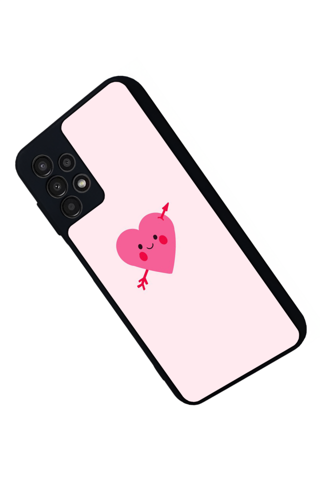 Samsung Galaxy A13 Uyumlu Kalp Love Tasarımlı Glossy Premium Kılıf