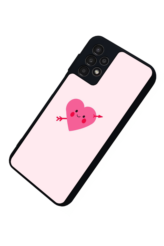 Samsung Galaxy A13 Uyumlu Kalp Love Tasarımlı Glossy Premium Kılıf
