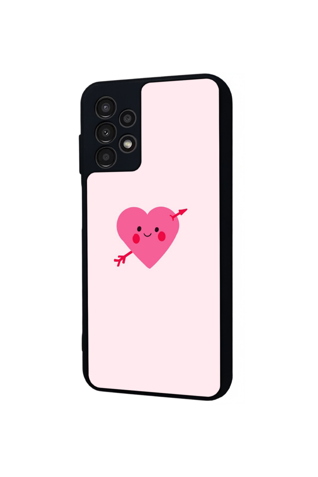 Samsung Galaxy A13 Uyumlu Kalp Love Tasarımlı Glossy Premium Kılıf