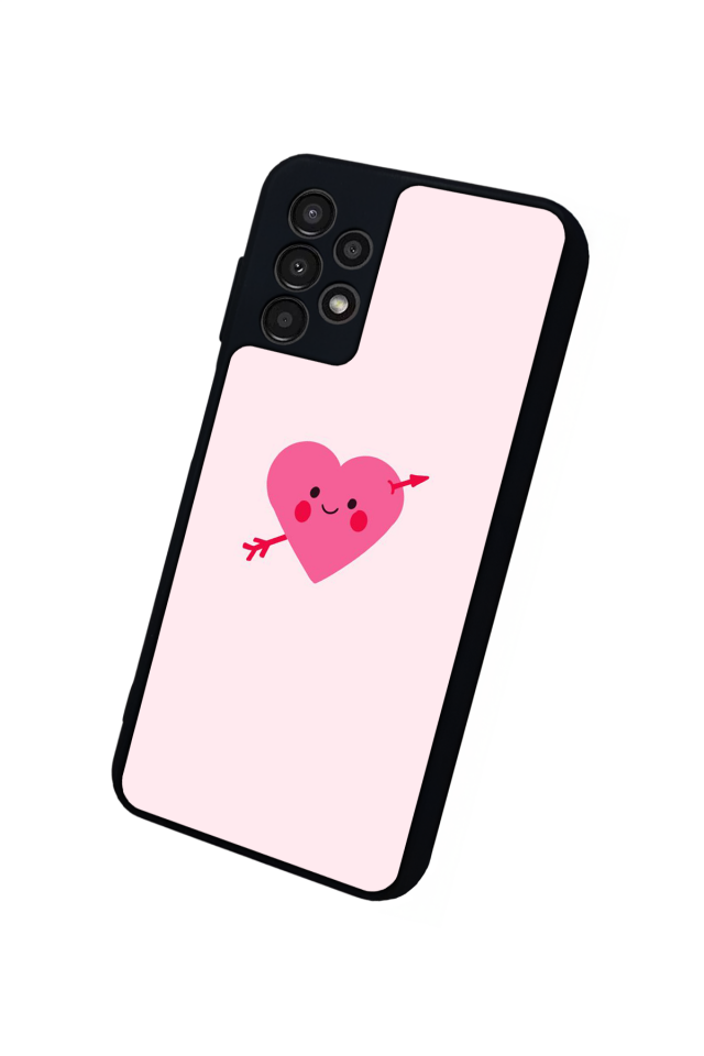 Samsung Galaxy A13 Uyumlu Kalp Love Tasarımlı Glossy Premium Kılıf
