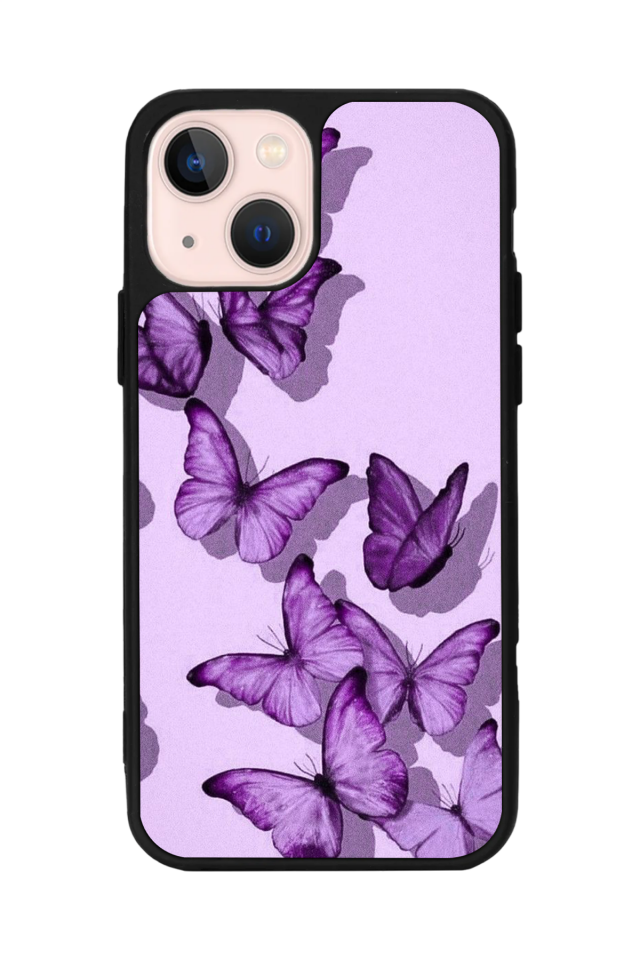 iPhone 15 Uyumlu Kelebek Tasarımlı Glossy Premium Kılıf