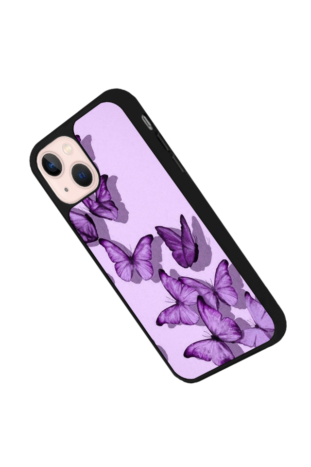 iPhone 15 Uyumlu Kelebek Tasarımlı Glossy Premium Kılıf