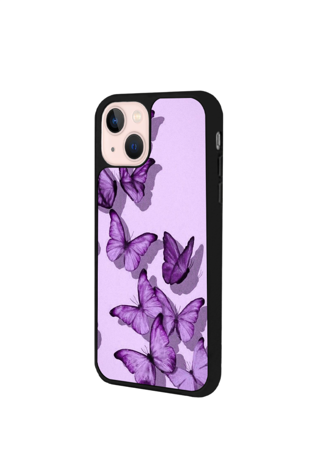 iPhone 15 Uyumlu Kelebek Tasarımlı Glossy Premium Kılıf