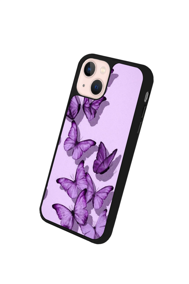 iPhone 15 Uyumlu Kelebek Tasarımlı Glossy Premium Kılıf