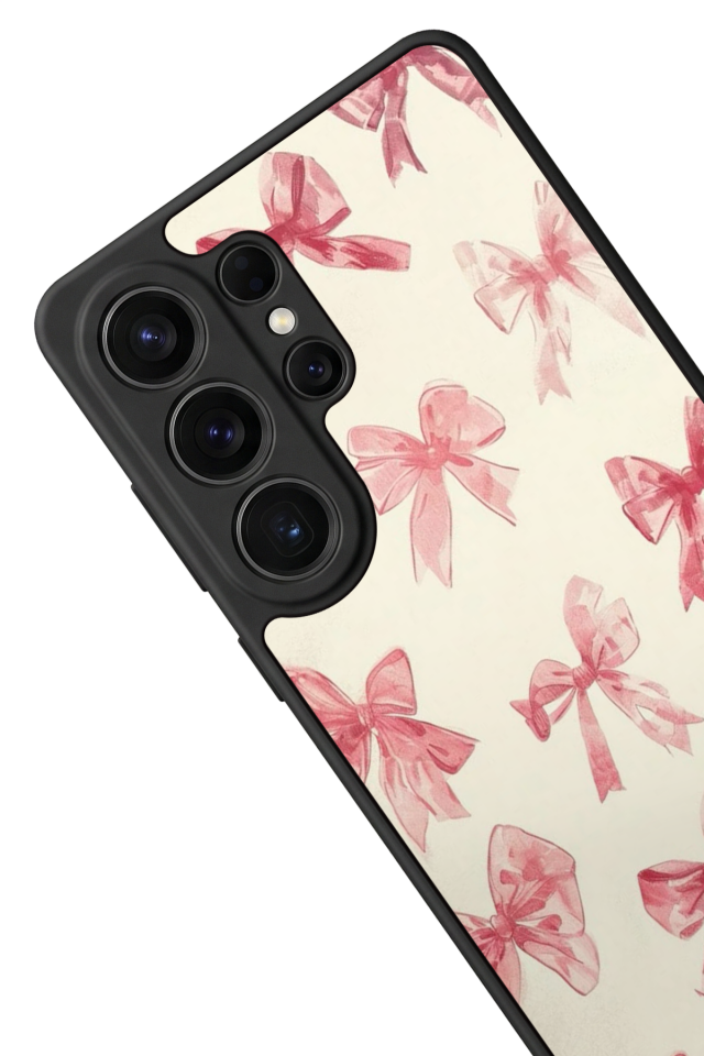 Samsung Galaxy S26 Ultra Uyumlu Kurdele Tasarımlı Glossy Premium Kılıf