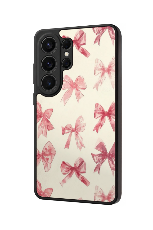 Samsung Galaxy S26 Ultra Uyumlu Kurdele Tasarımlı Glossy Premium Kılıf