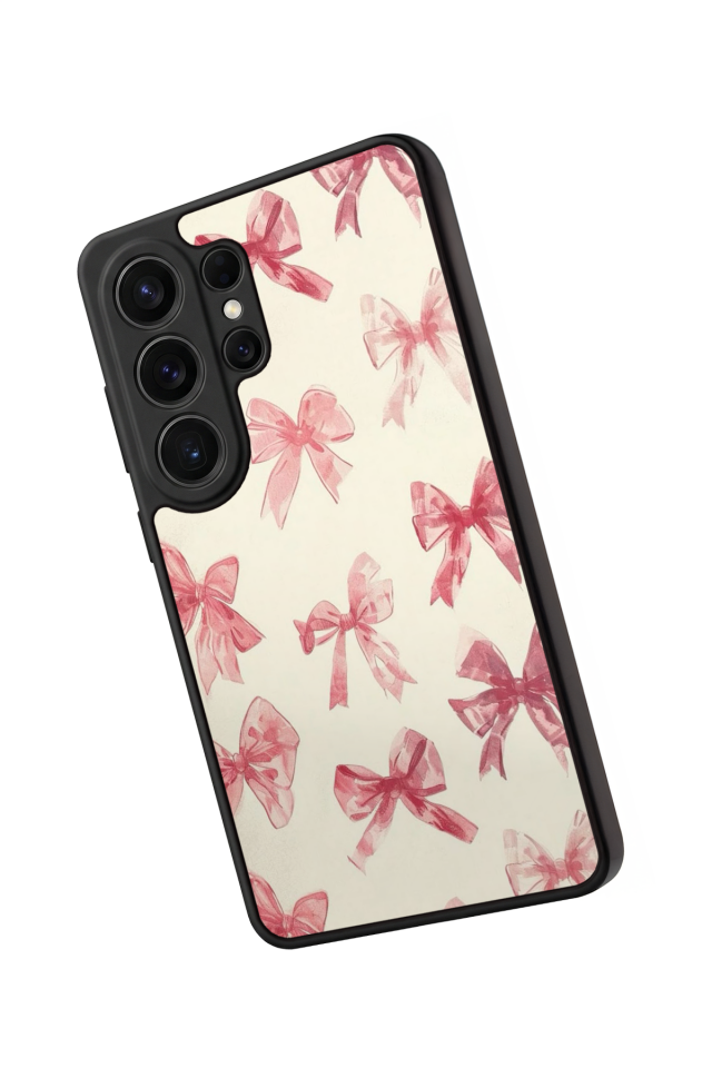 Samsung Galaxy S26 Ultra Uyumlu Kurdele Tasarımlı Glossy Premium Kılıf