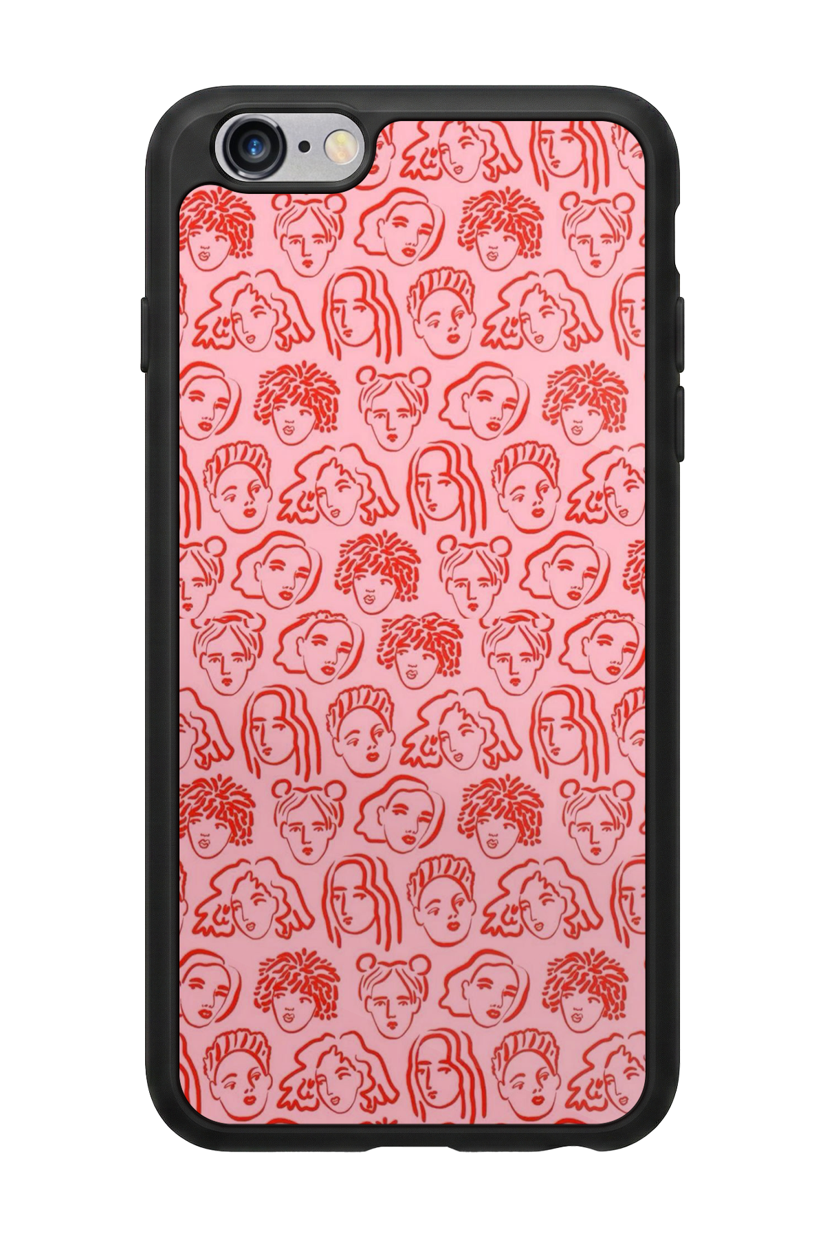 iPhone 6 Plus Uyumlu Line Art Tasarımlı Glossy Premium Kılıf