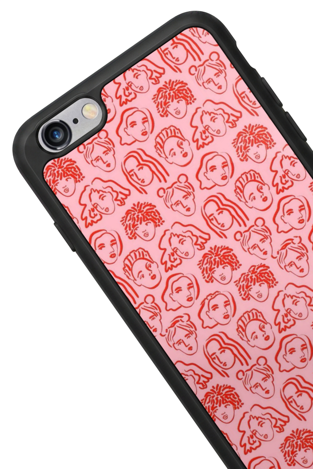 iPhone 6 Plus Uyumlu Line Art Tasarımlı Glossy Premium Kılıf