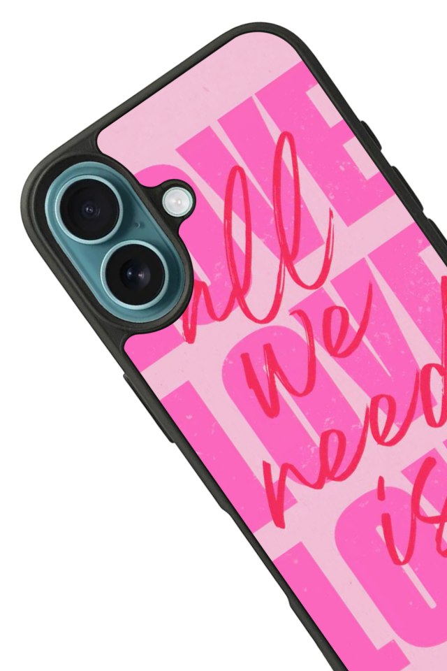 iPhone 16 Uyumlu Love Tasarımlı Glossy Premium Kılıf