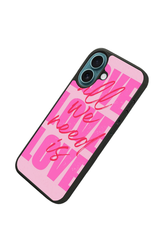 iPhone 16 Uyumlu Love Tasarımlı Glossy Premium Kılıf