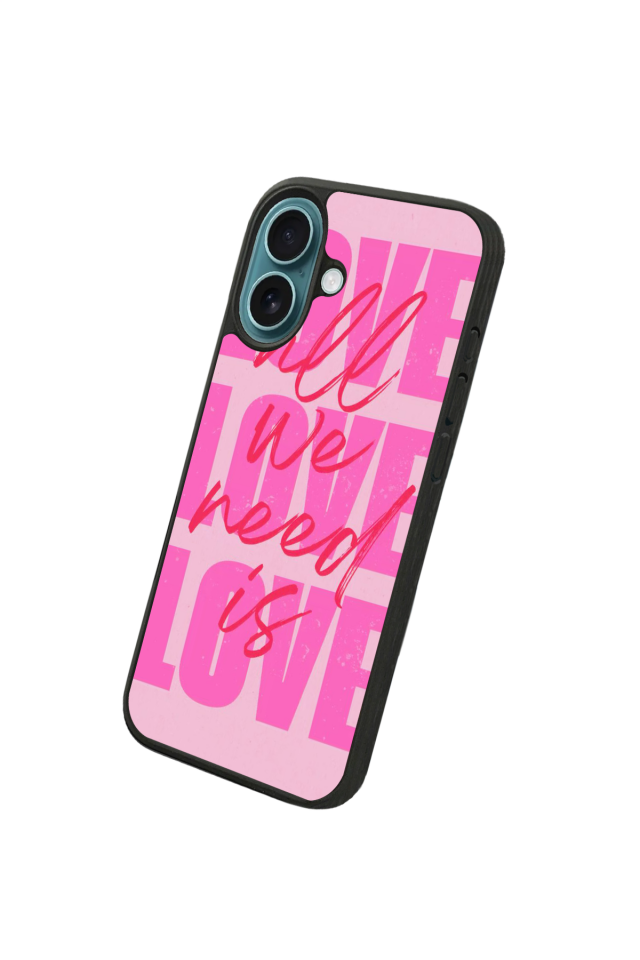 iPhone 16 Uyumlu Love Tasarımlı Glossy Premium Kılıf