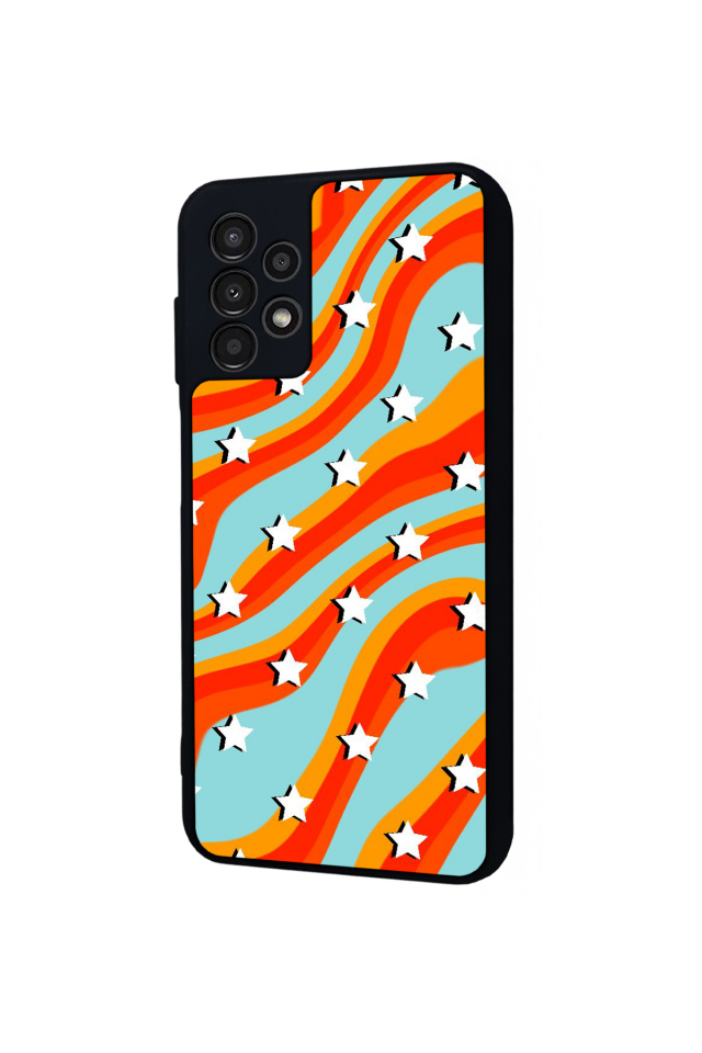 Samsung Galaxy A23 Uyumlu Retro Yildizlar Tasarımlı Glossy Premium Kılıf