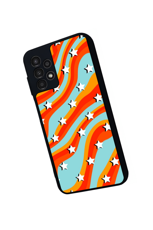 Samsung Galaxy A23 Uyumlu Retro Yildizlar Tasarımlı Glossy Premium Kılıf