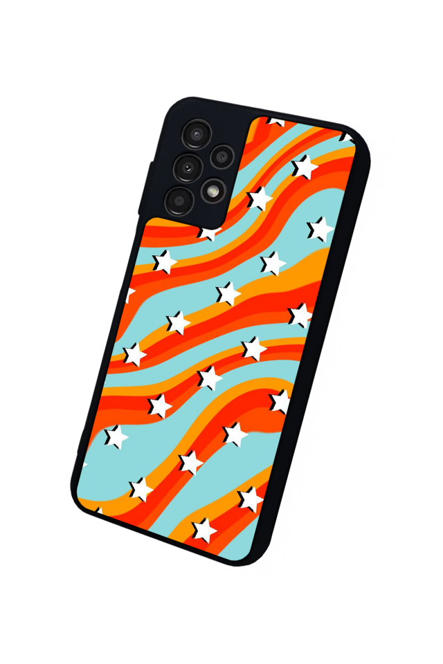 Samsung Galaxy A23 Uyumlu Retro Yildizlar Tasarımlı Glossy Premium Kılıf