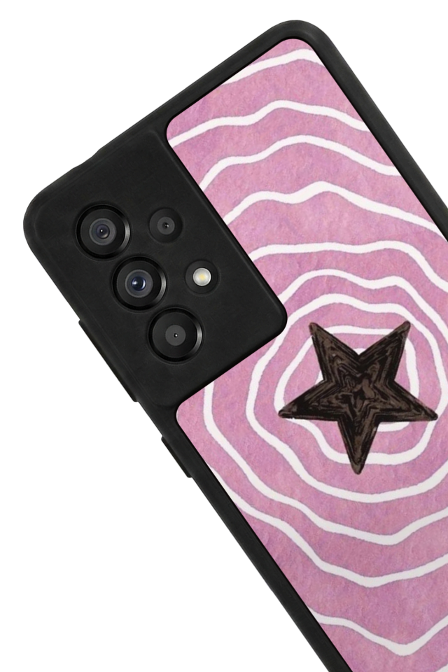 Samsung Galaxy A73 Uyumlu Retro Yildizlar Tasarımlı Glossy Premium Kılıf