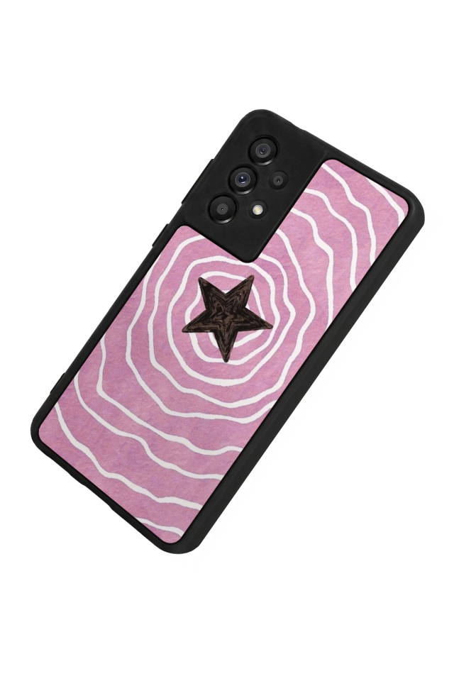 Samsung Galaxy A73 Uyumlu Retro Yildizlar Tasarımlı Glossy Premium Kılıf
