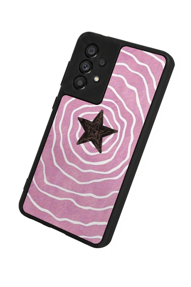 Samsung Galaxy A73 Uyumlu Retro Yildizlar Tasarımlı Glossy Premium Kılıf