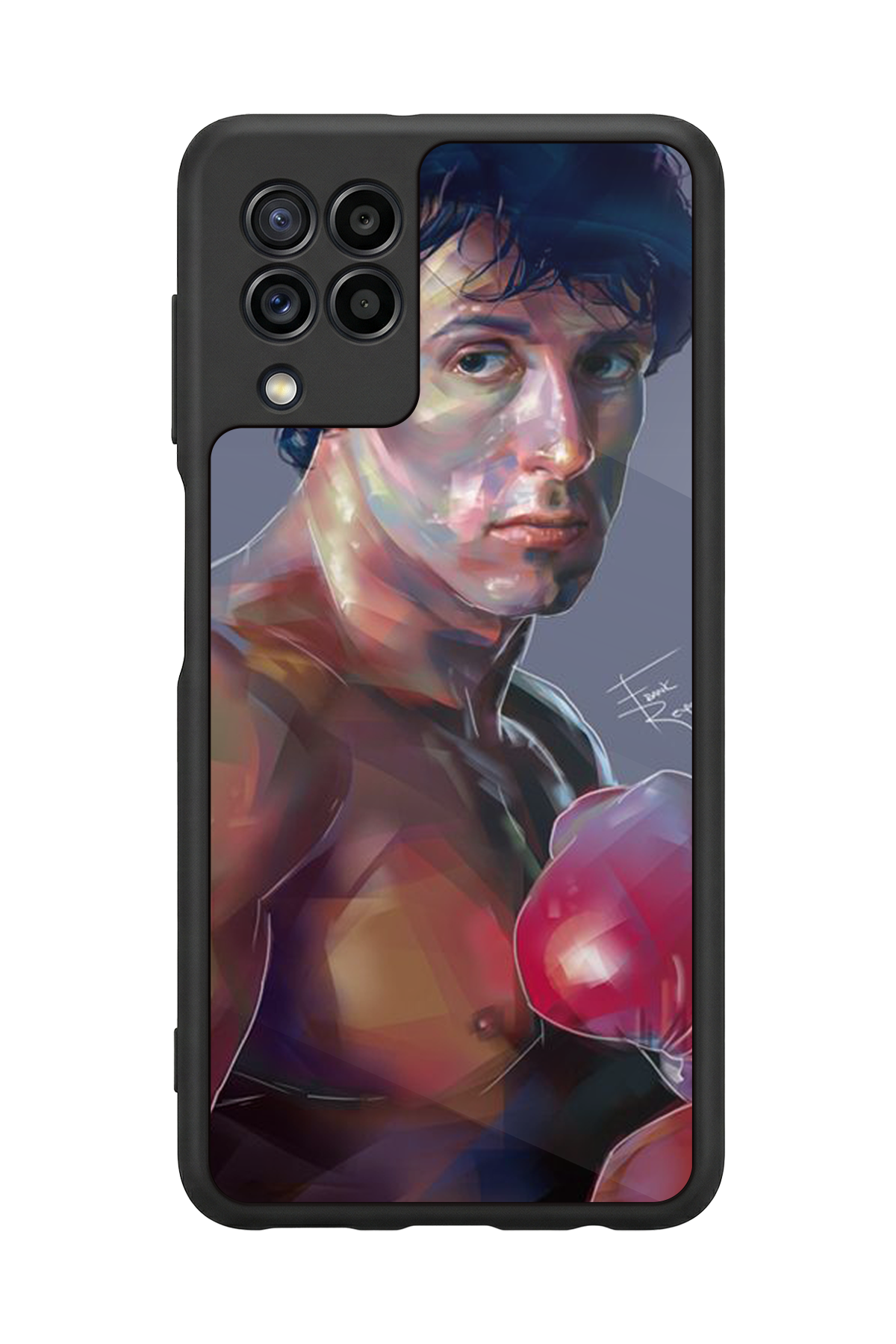 Samsung Galaxy M32 Uyumlu Rocky Tasarımlı Glossy Premium Kılıf
