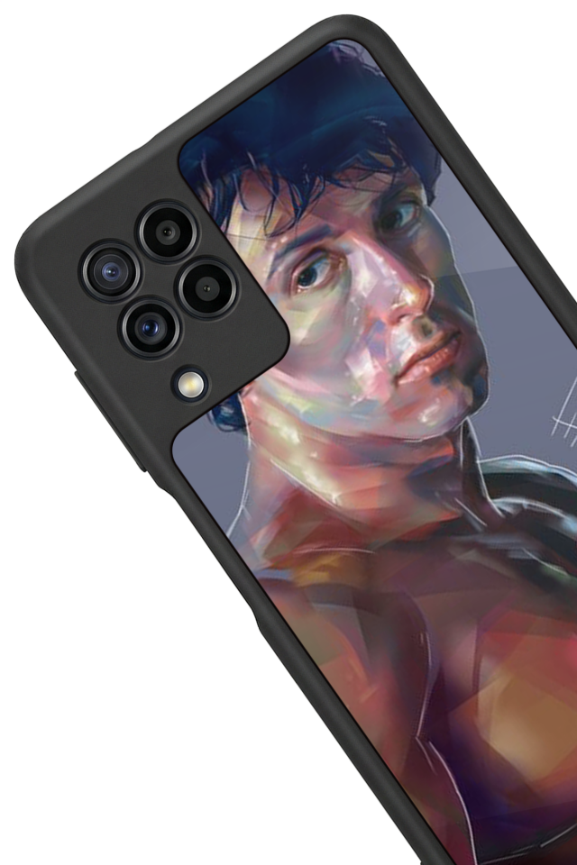 Samsung Galaxy M32 Uyumlu Rocky Tasarımlı Glossy Premium Kılıf