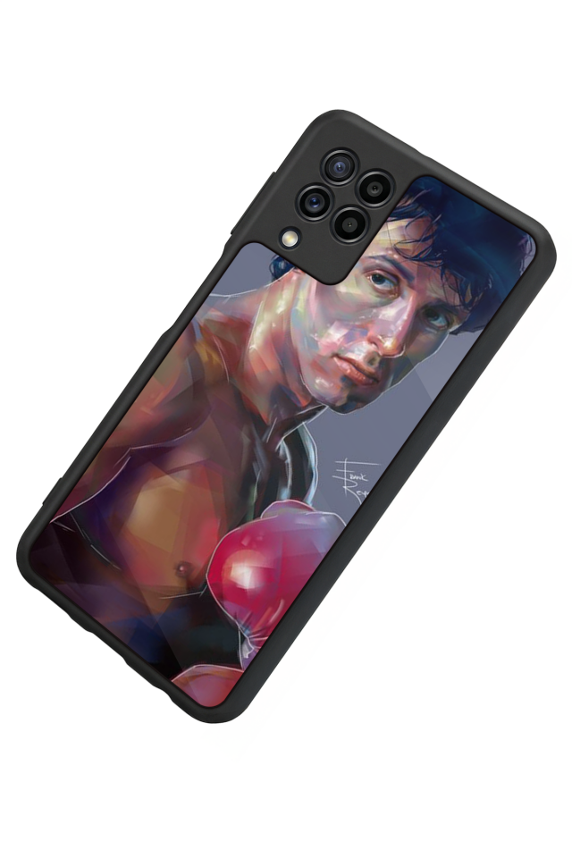 Samsung Galaxy M32 Uyumlu Rocky Tasarımlı Glossy Premium Kılıf