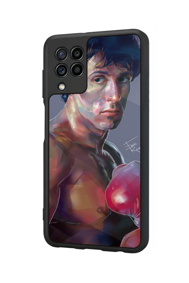 Samsung Galaxy M32 Uyumlu Rocky Tasarımlı Glossy Premium Kılıf