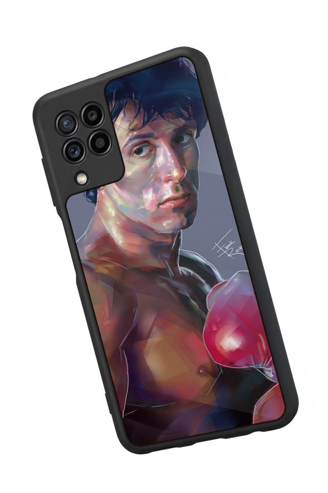 Samsung Galaxy M32 Uyumlu Rocky Tasarımlı Glossy Premium Kılıf