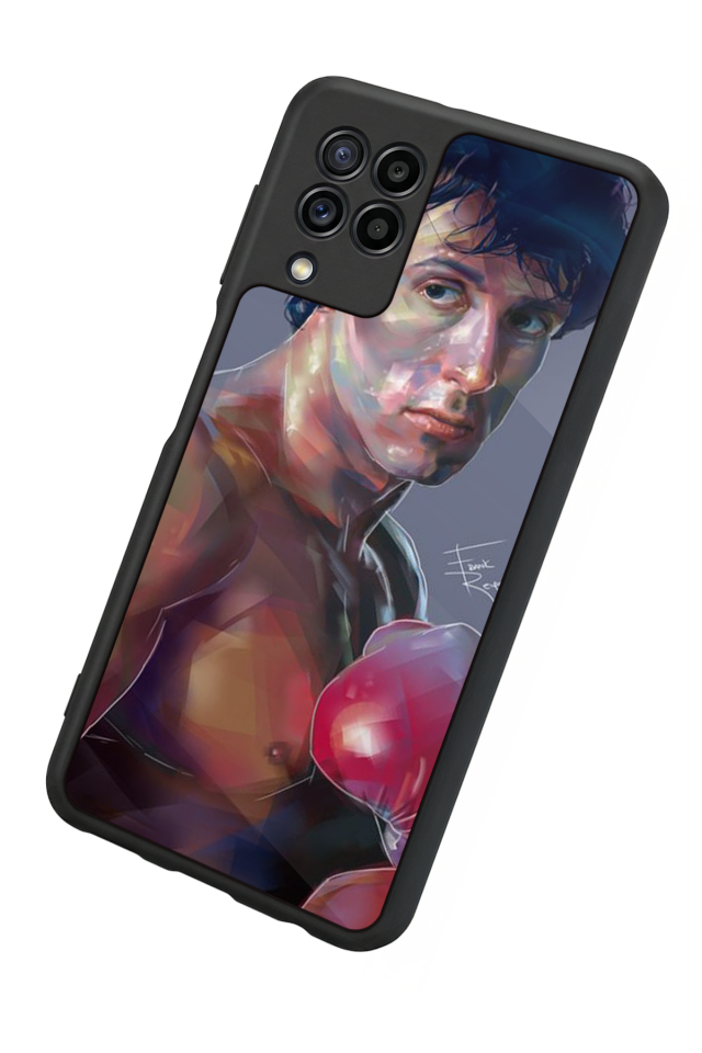 Samsung Galaxy M32 Uyumlu Rocky Tasarımlı Glossy Premium Kılıf
