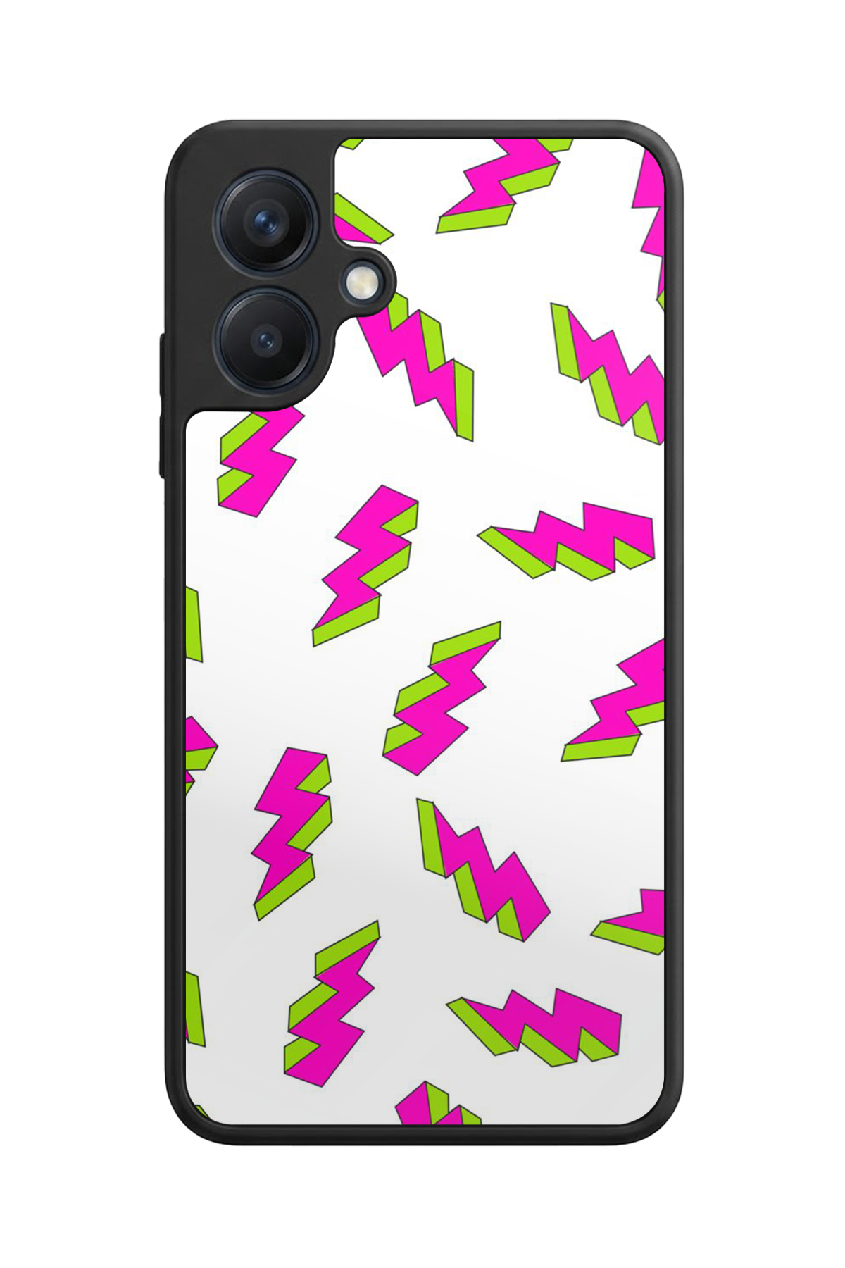 Samsung Galaxy A07 Uyumlu Simsek Tasarımlı Glossy Premium Kılıf