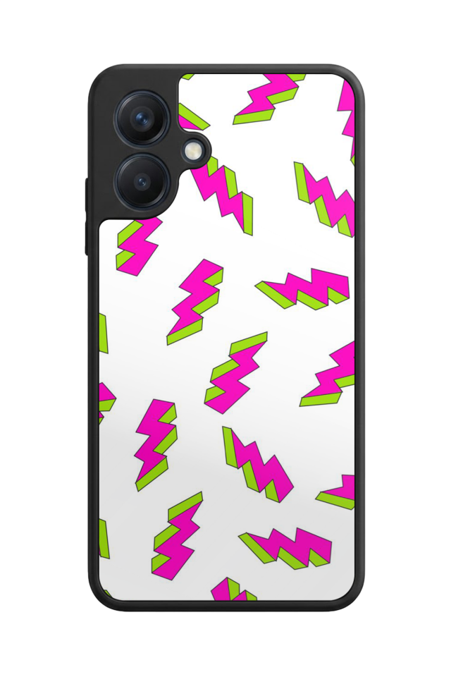 Samsung Galaxy A07 Uyumlu Simsek Tasarımlı Glossy Premium Kılıf