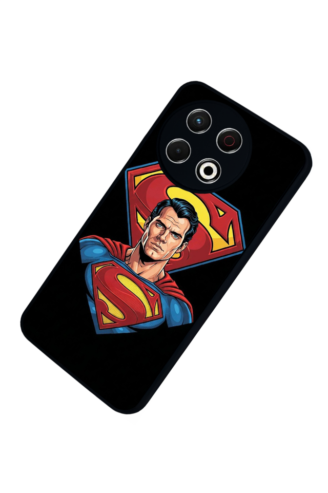 Tecno Spark 30 Pro Uyumlu Superman Tasarımlı Glossy Premium Kılıf