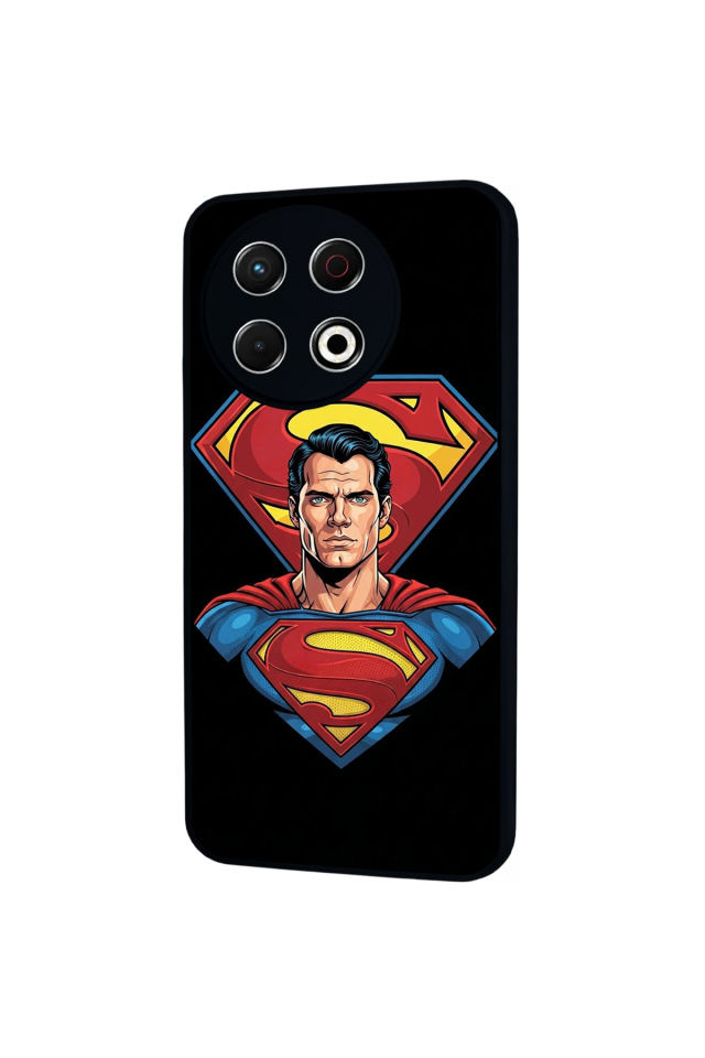Tecno Spark 30 Pro Uyumlu Superman Tasarımlı Glossy Premium Kılıf