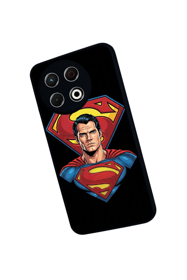 Tecno Spark 30 Pro Uyumlu Superman Tasarımlı Glossy Premium Kılıf
