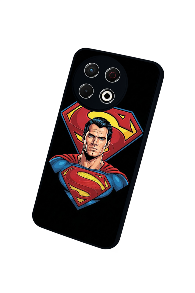 Tecno Spark 30 Pro Uyumlu Superman Tasarımlı Glossy Premium Kılıf