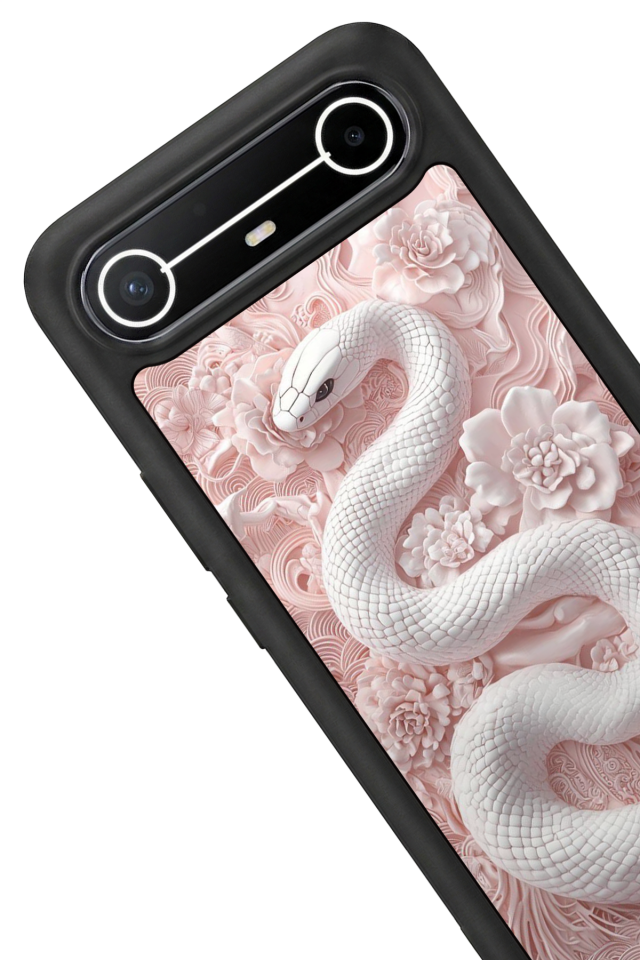 Tecno Spark Slim 5G Uyumlu Yılan Tasarımlı Glossy Premium Kılıf