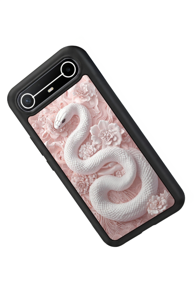 Tecno Spark Slim 5G Uyumlu Yılan Tasarımlı Glossy Premium Kılıf