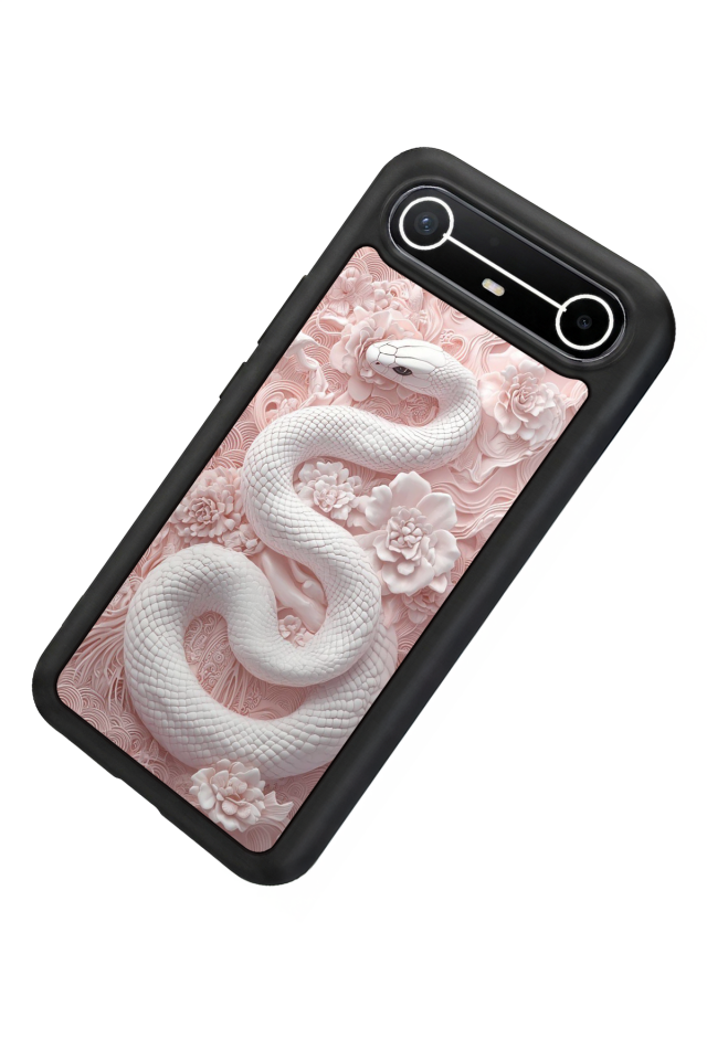 Tecno Spark Slim 5G Uyumlu Yılan Tasarımlı Glossy Premium Kılıf