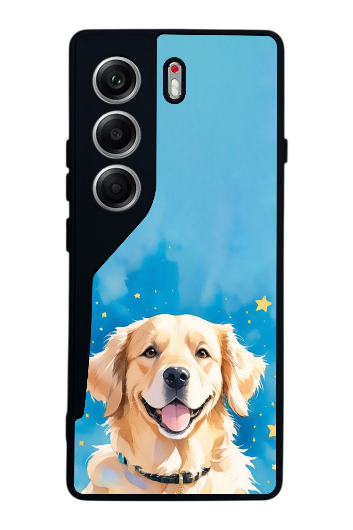 Tecno Camon 40 Uyumlu Golden Kopek Tasarımlı Glossy Premium Kılıf