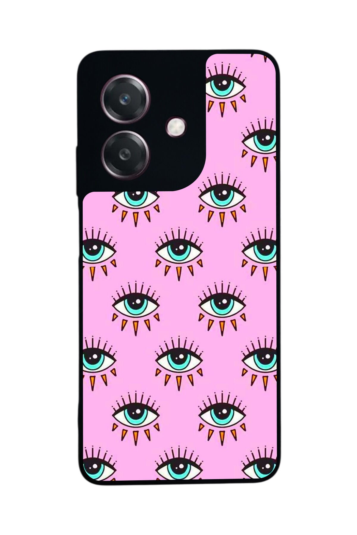 Oppo A3 5G Uyumlu Göz Tasarımlı Glossy Premium Kılıf