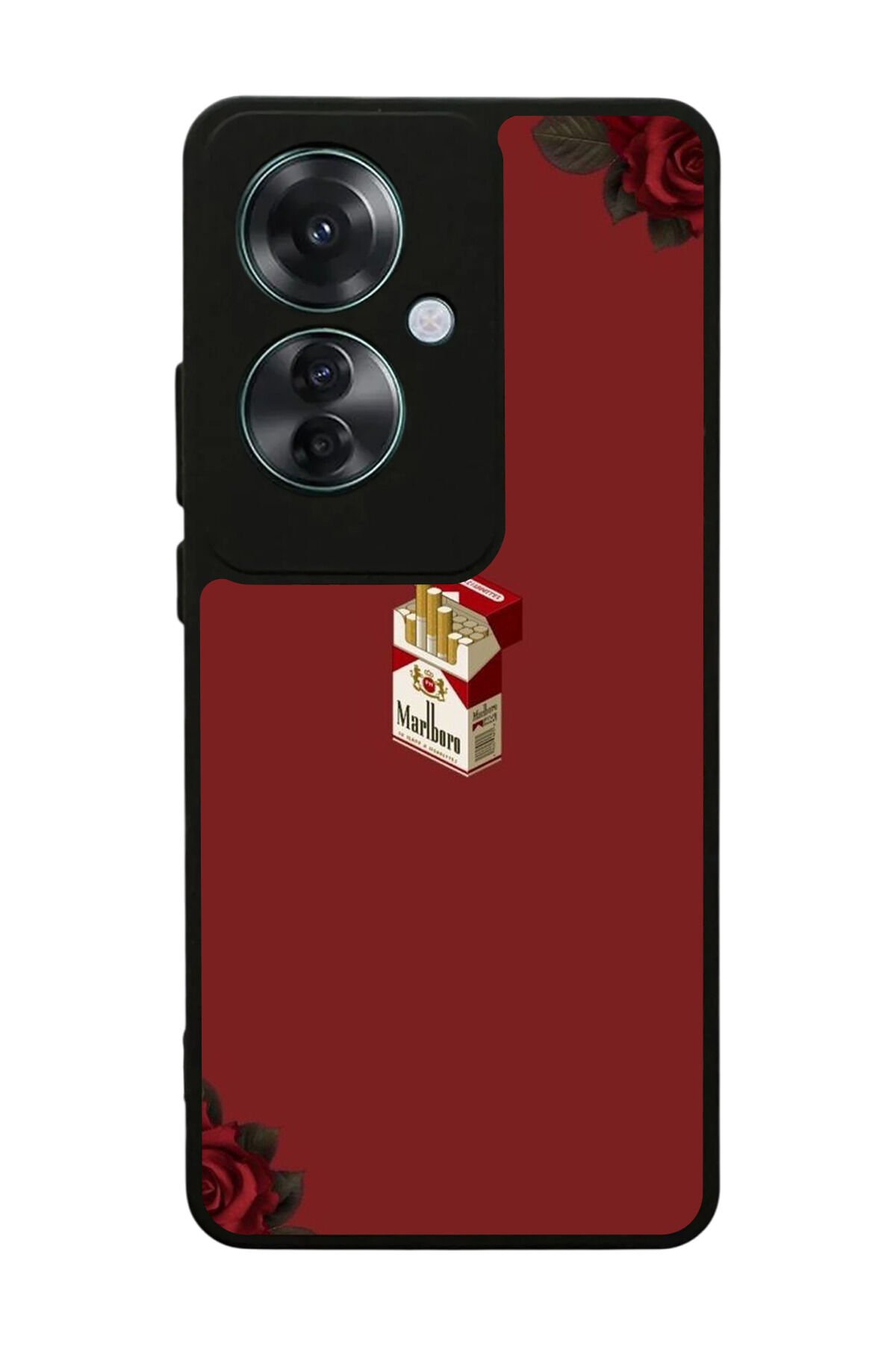 Oppo Reno 11F Uyumlu Kirmizi Tasarımlı Glossy Premium Kılıf