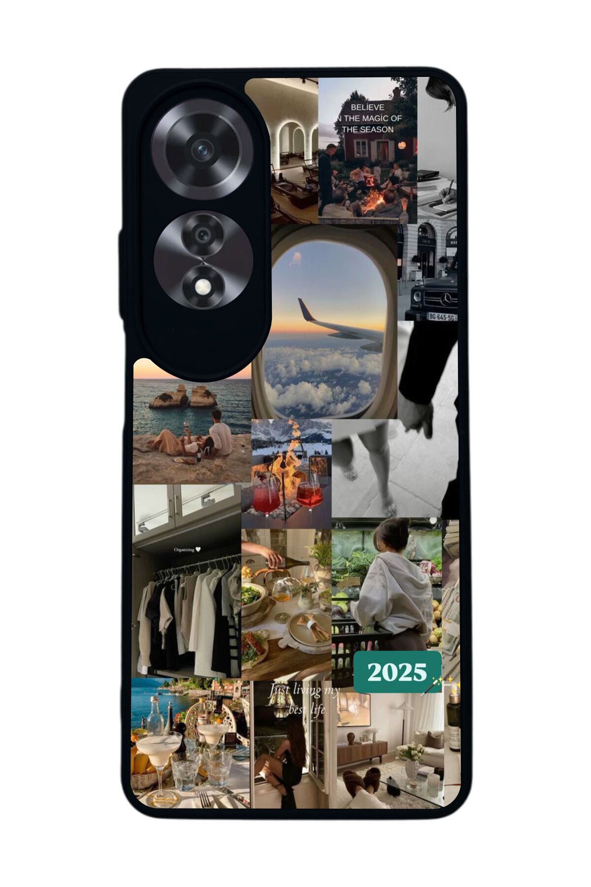 Oppo A60 Mat Siyah uyumlu Kılıf – Yumuşak Silikon, Koruyucu, Şok Emici Kapak