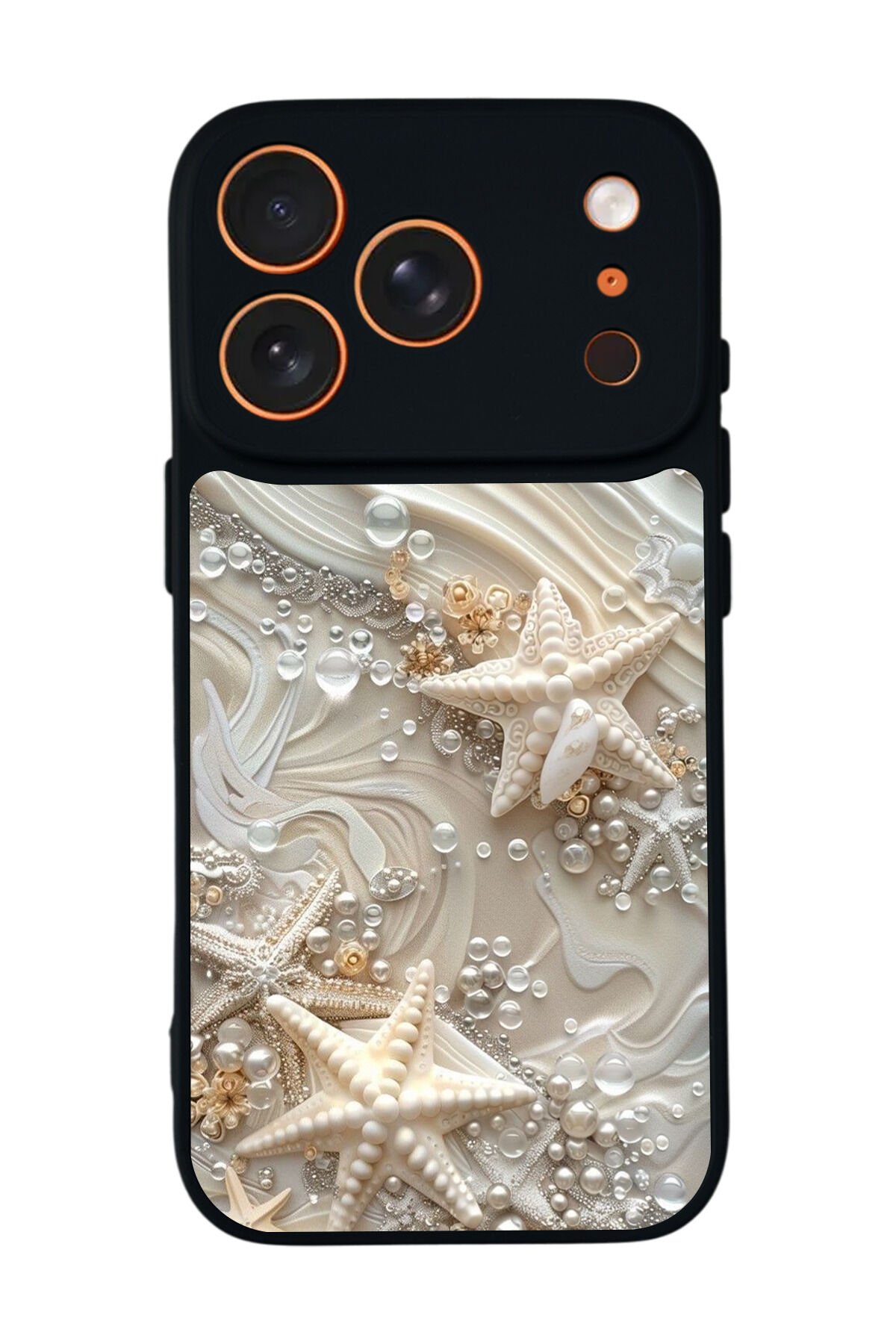 iPhone 17 Pro Uyumlu İnci Tasarımlı Glossy Premium Kılıf