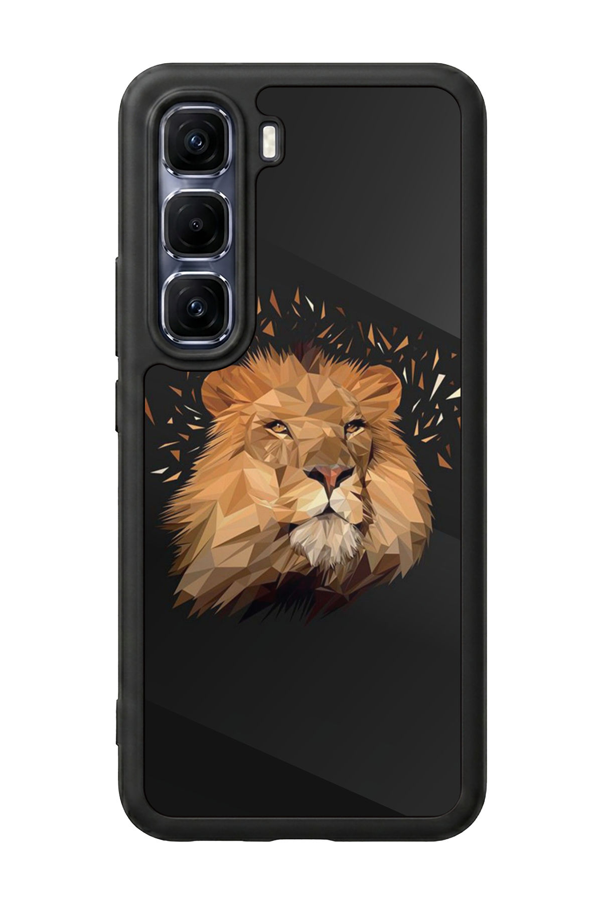 Infinix Hot 60 Pro Plus Uyumlu Aslan Tasarımlı Glossy Premium Kılıf