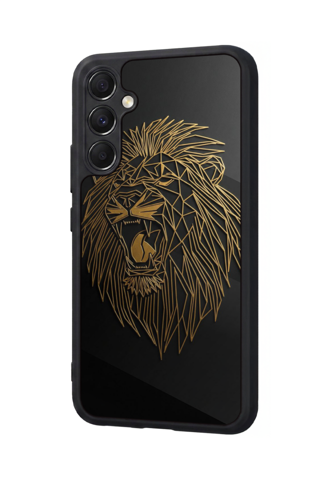 Samsung Galaxy A34 Uyumlu Aslan Tasarımlı Glossy Premium Kılıf